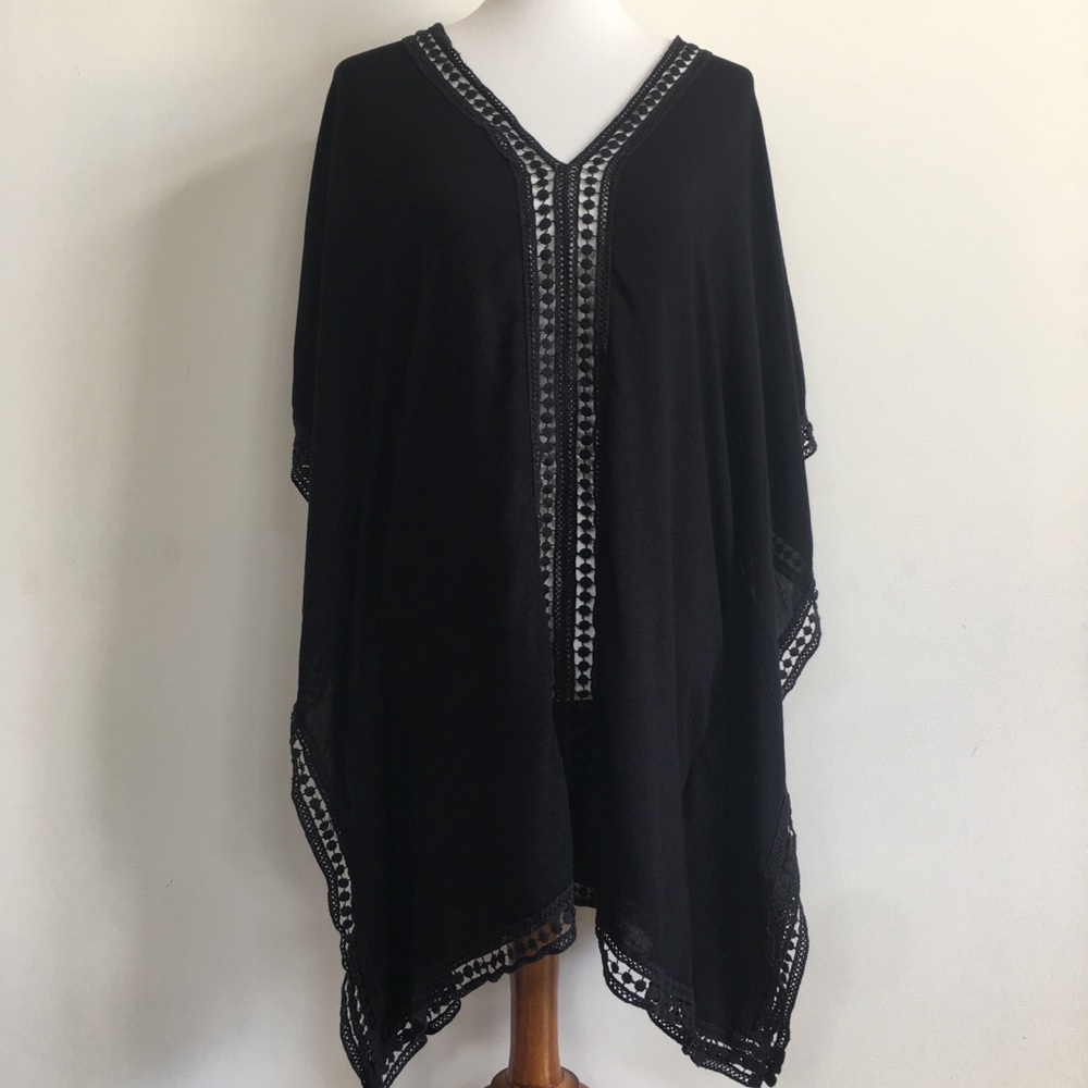 SOLD Tommy Bahama Black Tunic Beach Coverup - Picture 2 of 8